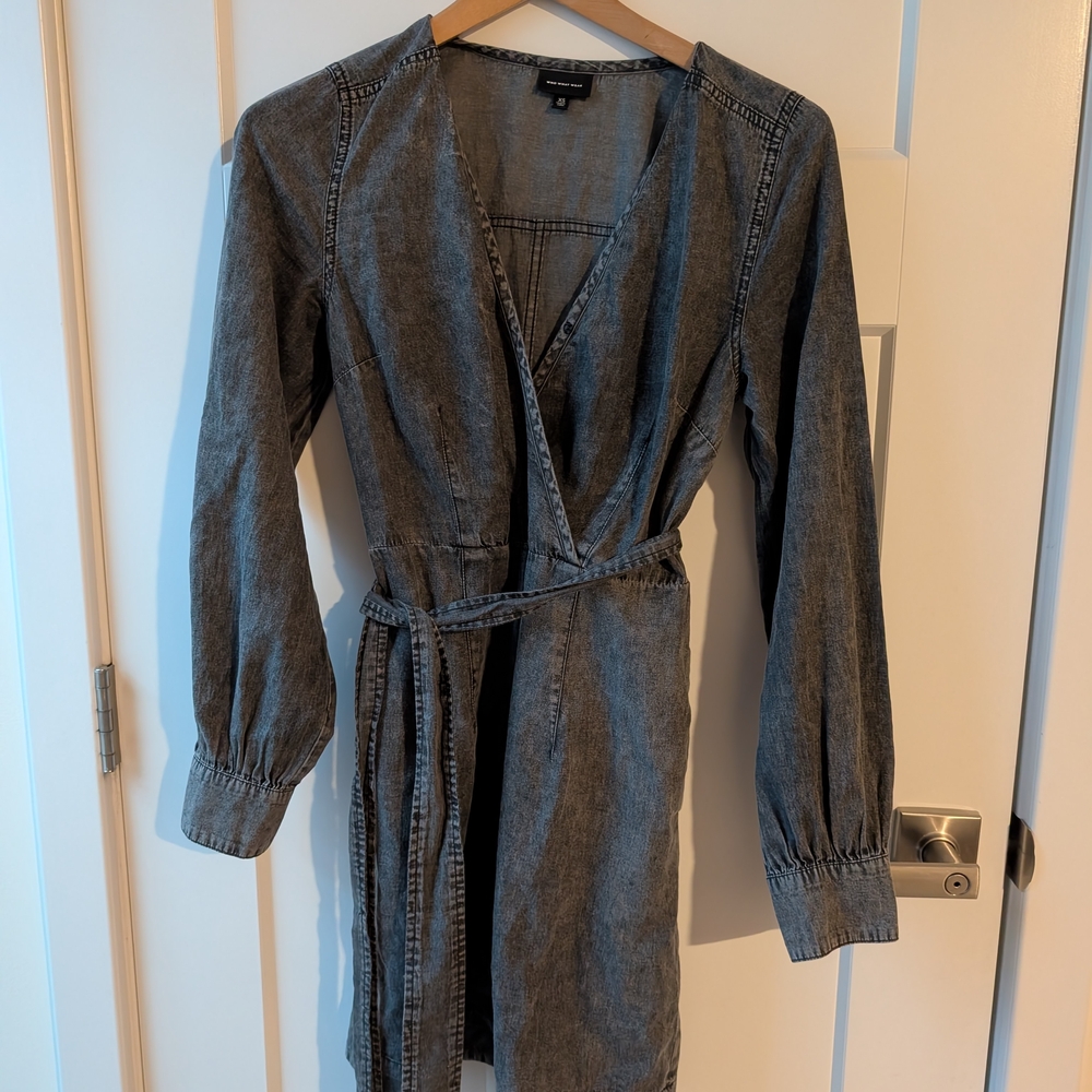 Denim Wrap Dress